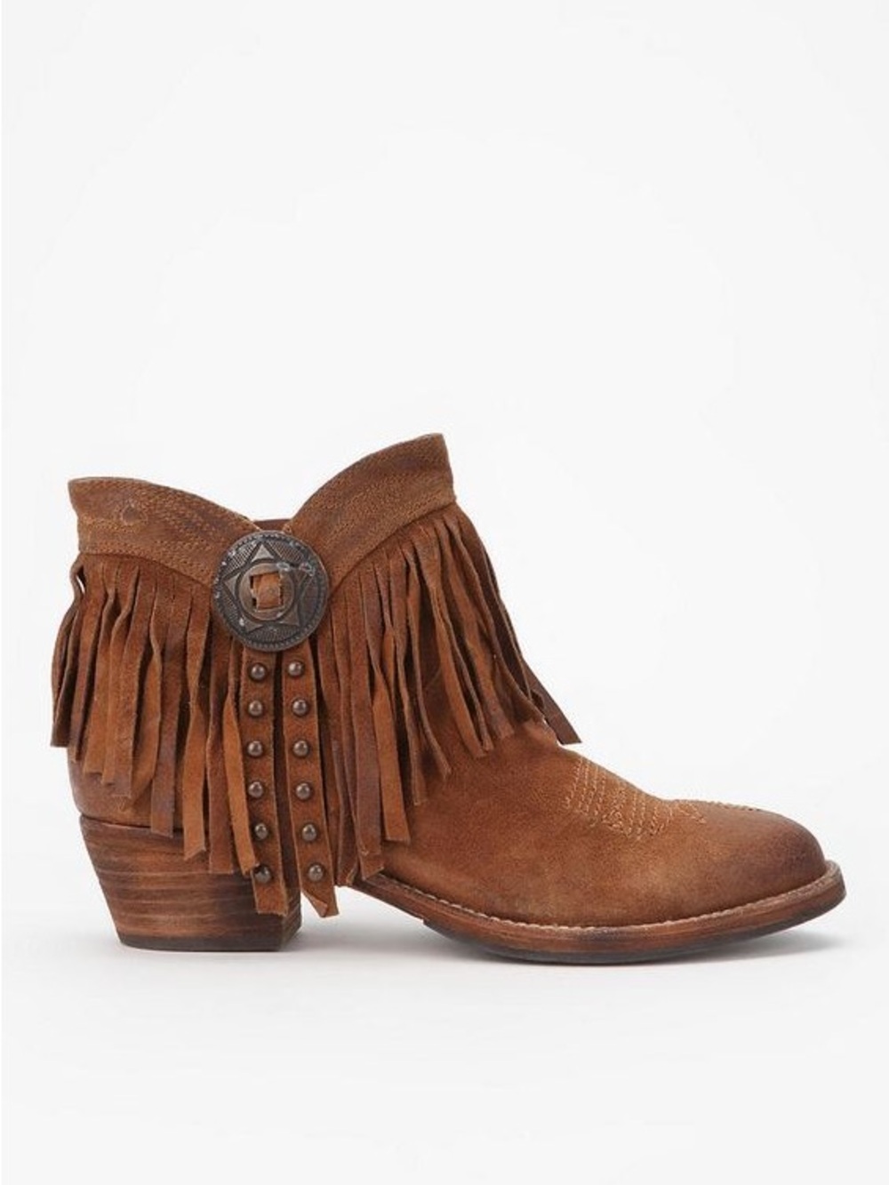 Sam Edelman Sidney Western Fringe Bootie